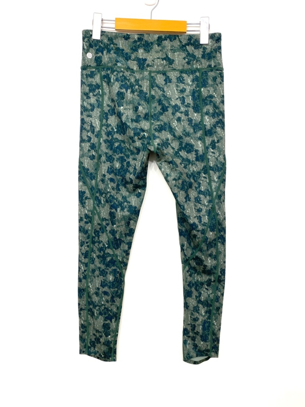 Zella High Rise Leggings Women’s M Green Navy Print Workout Yoga - Picture 3 of 14